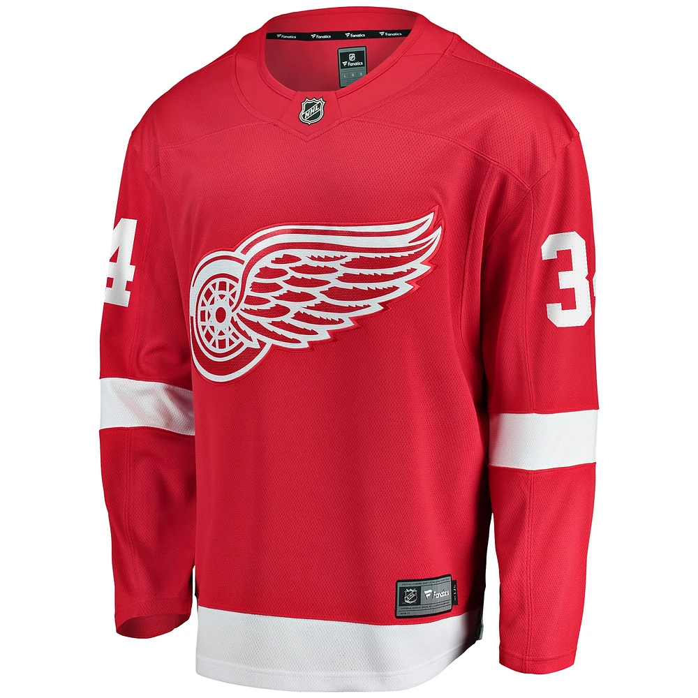 Maillot Fanatics Alex Lyon Red Detroit Wings Home Breakaway pour hommes