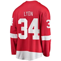 Maillot Fanatics Alex Lyon Red Detroit Wings Home Breakaway pour hommes