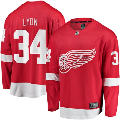 Maillot Fanatics Alex Lyon Red Detroit Wings Home Breakaway pour hommes