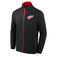 Men's Fanatics Black Detroit Red Wings Authentic Pro Rink Full-Zip Jacket