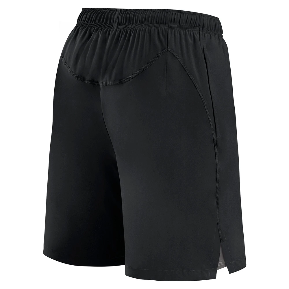 Men's Fanatics  Black Detroit Red Wings Authentic Pro Tech Shorts