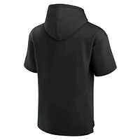 Sweat à capuche manches courtes Fanatics pour hommes Detroit Red Wings Elements Ready noir