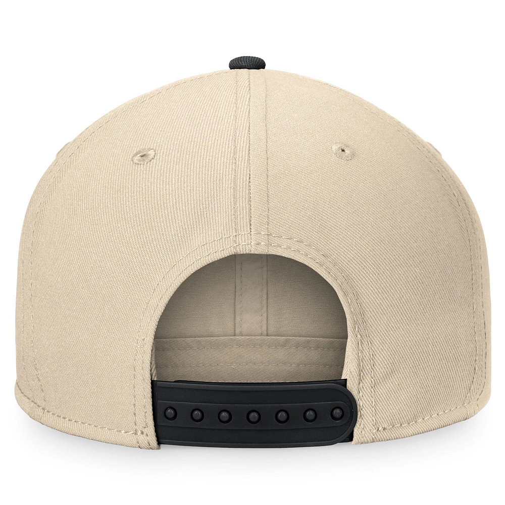 Men's Fanatics Cream/Black Detroit Red Wings Goalaso Snapback Hat