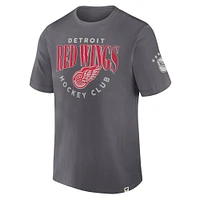 Men's Fanatics Gray Detroit Red Wings Decades Collection Made To Last T-Shirt