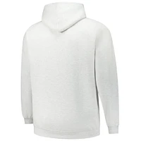 Men's Fanatics Heather Gray Detroit Red Wings Big & Tall Fleece Pullover Hoodie
