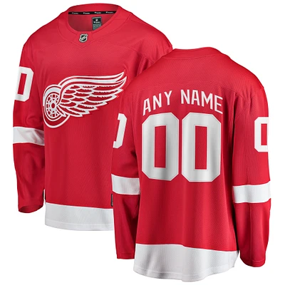 Men's Fanatics Red Detroit Wings Breakaway - Custom Jersey