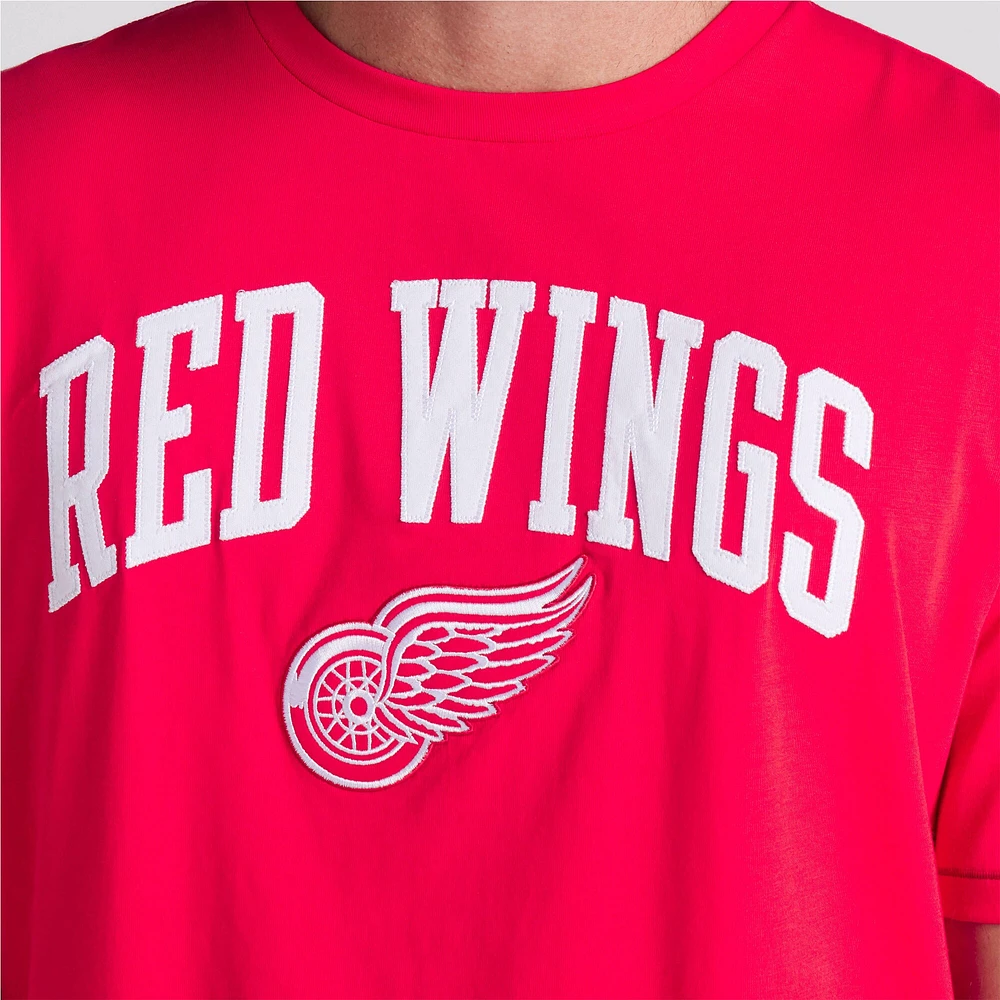 Men's Fanatics  Red Detroit Wings Elevated Pima T-Shirt