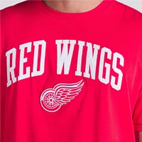 Men's Fanatics  Red Detroit Wings Elevated Pima T-Shirt