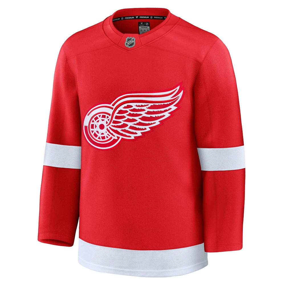 Men's Fanatics Red Detroit Wings Home Premium Jersey