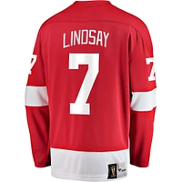 Men's Fanatics Ted Lindsay Red Detroit Wings Premier Breakaway Retired Player - Jersey