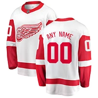 Men's Fanatics White Detroit Red Wings Breakaway - Custom Jersey