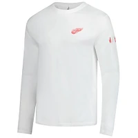 Men's johnnie-O White Detroit Red Wings Adam Long Sleeve T-Shirt