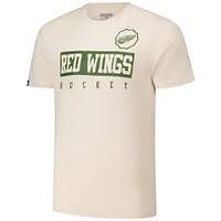 Men's Levelwear Dylan Larkin Khaki Detroit Red Wings 2024 NHL Military Appreciation Richmond Delta Player Name & Number T-Shirt