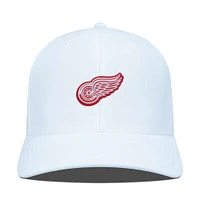 Men's Levelwear White Detroit Red Wings  Fusion Adjustable Hat