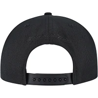 Men's Mitchell & Ness Black Detroit Red Wings Soul Strike Pearl Tonal Snapback Hat