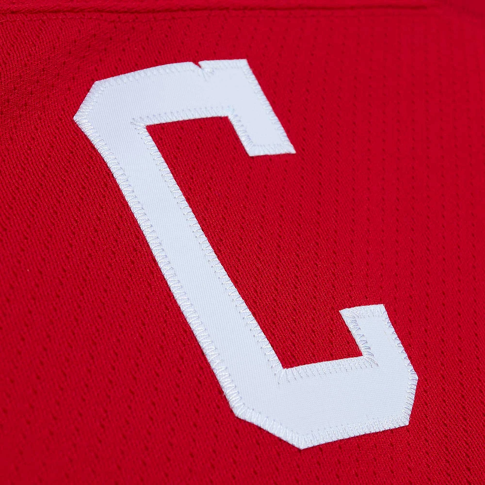 Men's Mitchell & Ness Gordie Howe Red Detroit Wings Big Tall 1960 Captain Patch Blue Line Player Jersey