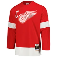Men's Mitchell & Ness Gordie Howe Red Detroit Wings Captain Patch 1960/61 Blue Line Player Jersey