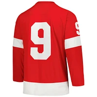 Men's Mitchell & Ness Gordie Howe Red Detroit Wings Captain Patch 1960/61 Blue Line Player Jersey