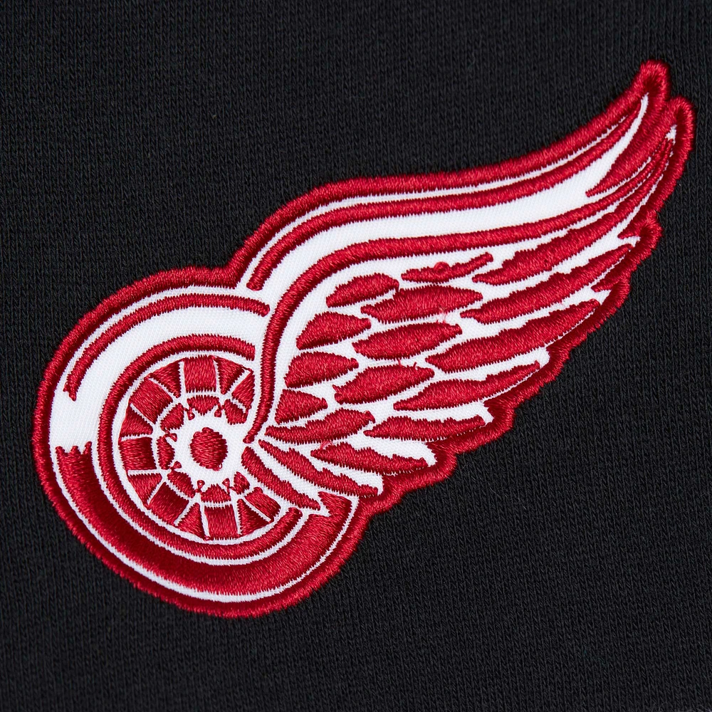 Men's Mitchell & Ness Red/Black Detroit Red Wings Head Coach Pullover Hoodie