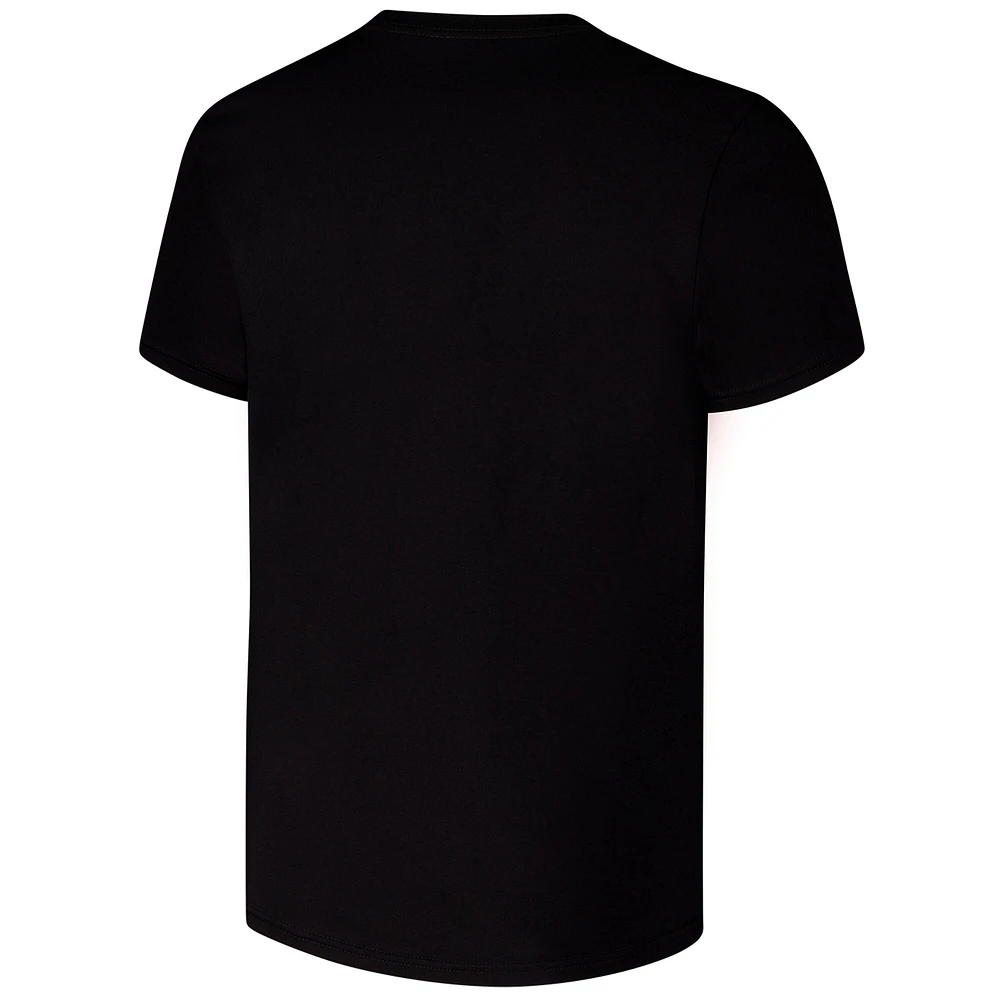 Men's Mitchell & Ness Steve Yzerman Black Detroit Red Wings Big Face T-Shirt