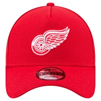 Men's New Era  Red Detroit Red Wings Core A-Frame 9FORTY Adjustable Hat