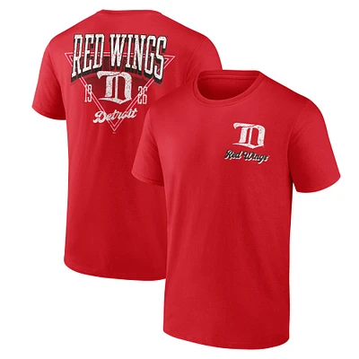 T-shirt rouge pour homme Detroit Red Wings Never Over