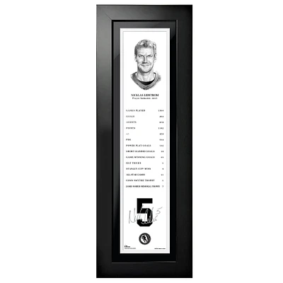 Nicklas Lidstrom Detroit Red Wings - 2015 Legends Line 6'' x 22'' Photo encadrée