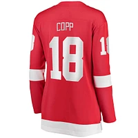 Women's Fanatics Andrew Copp Red Detroit Wings Home Breakaway Player Jersey