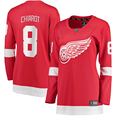 Fanatics Ben Chiarot pour femmes, maillot de joueur échappé à domicile des Red Wings Detroit, rouge