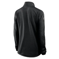 Women's Fanatics  Black Detroit Red Wings Authentic Pro Rink Lightweight Quarter-Zip Pullover Sweatshirt
