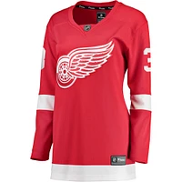 Women's Fanatics Justin Holl Red Detroit Wings Home Breakaway Player Jersey