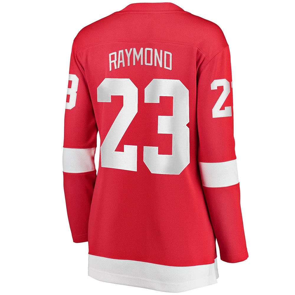 Women's Fanatics Lucas Raymond Red Detroit Wings Home Breakaway Player Jersey