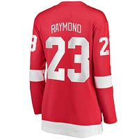 Women's Fanatics Lucas Raymond Red Detroit Wings Home Breakaway Player Jersey