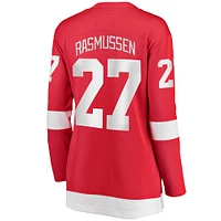 Women's Fanatics Michael Rasmussen Red Detroit Wings Home Breakaway Player Jersey