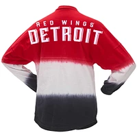 Women's Fanatics Red/Black Detroit Red Wings Ombre Long Sleeve T-Shirt