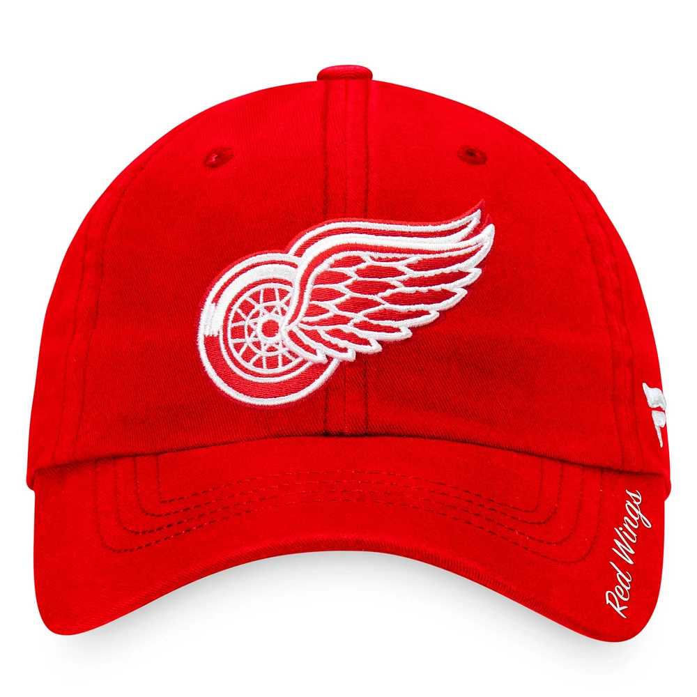 Women's Fanatics Red Detroit Red Wings Core Primary Logo Adjustable Hat
