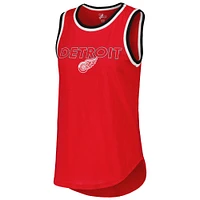 Women's G-III 4Her by Carl Banks Red Detroit Wings Strategy Tank Top