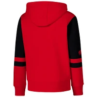 Youth Red Detroit Wings Face Off Full-Zip Hoodie