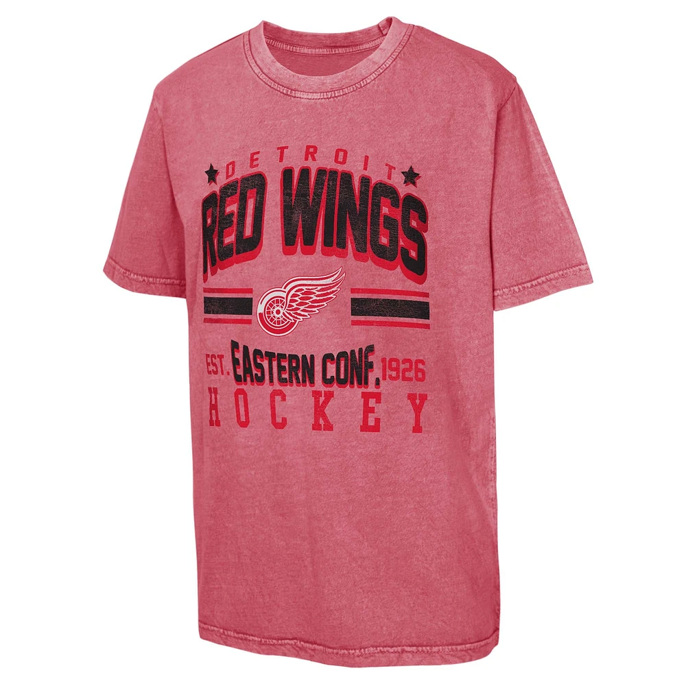 T-shirt court rouge pour jeunes Red Wings de Detroit Sure