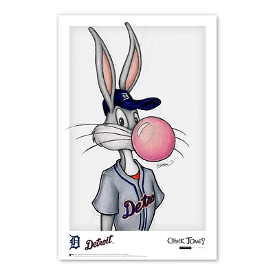 Bugs Bunny Detroit Tigers 11"x 17" Looney Tunes affiche imprimée