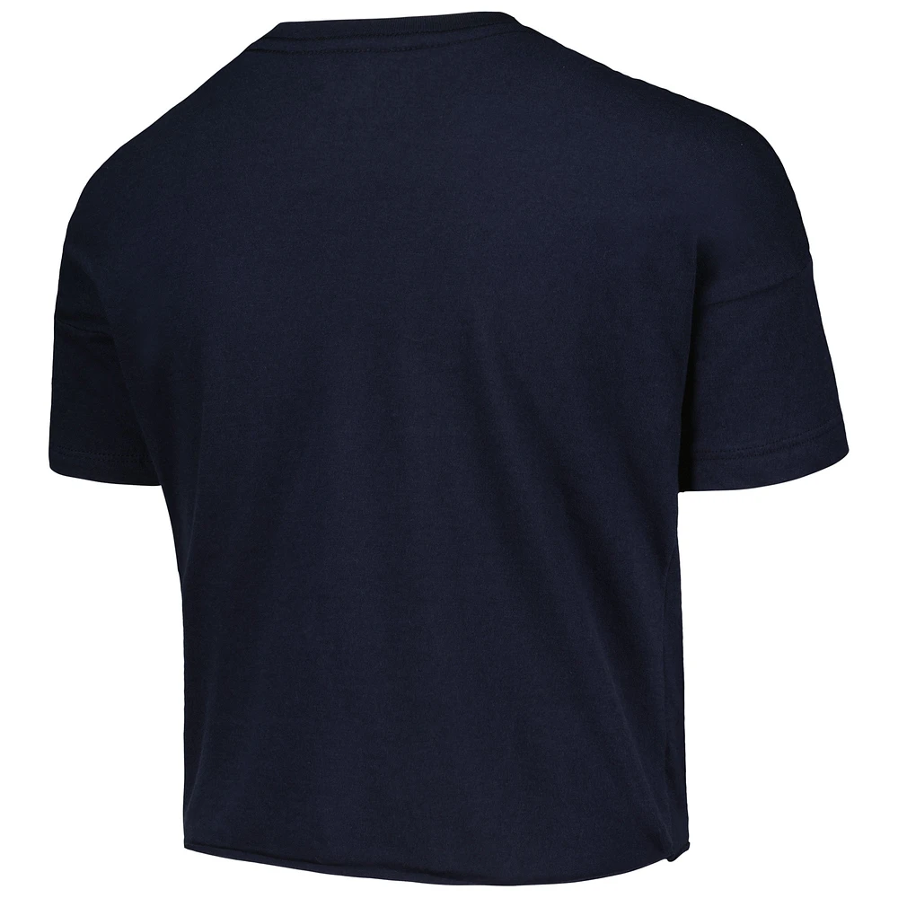 T-shirt à manches mi-longues New Era pour jeune fille Detroit Tigers bleu marine