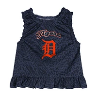 Infant  Navy Detroit Tigers Playground Dress & Bloomers Set