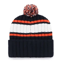 Men's '47  Navy Detroit Tigers Plateau Cuffed Knit Hat with Pom