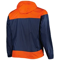 Men's Columbia Navy Detroit Tigers Flash Forward Challenger Omni-Shade Full-Zip Windbreaker