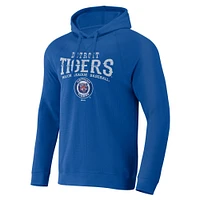 Men's Darius Rucker Collection by Fanatics  Royal Detroit Tigers Waffle-Knit Raglan Pullover Hoodie