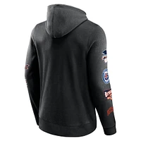 Men's Fanatics Black Detroit Tigers Wild Winner Pullover Hoodie