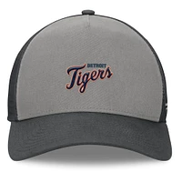 Men's Fanatics Gray/Graphite Detroit Tigers A-Frame Trucker Adjustable Hat