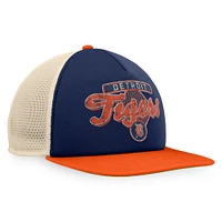 Men's Fanatics Navy/Orange Detroit Tigers Cooperstown Collection Talley Foam Trucker Snapback Hat