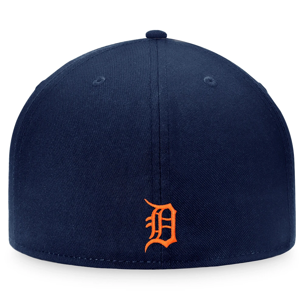Men's Fanatics Navy/Orange Detroit Tigers Fundamental Two-Tone Fitted Hat