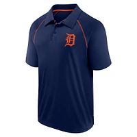 Men's Fanatics Navy Detroit Tigers Strong Alone Raglan Polo